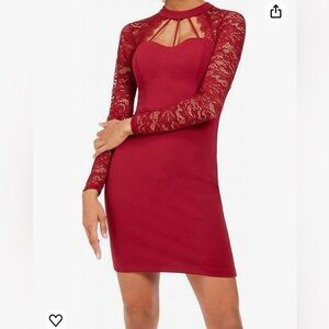 NWOT sexy red lace dress